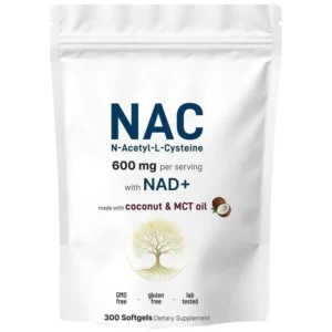 NAC 600mg Softgels with NAD+ – Antioxidant & Cellular Health Support