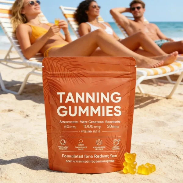 tanning gummis_01 Tanning Gummies with Astaxanthin, Beta Carotene & Lycopene – Beauty & Glow Support