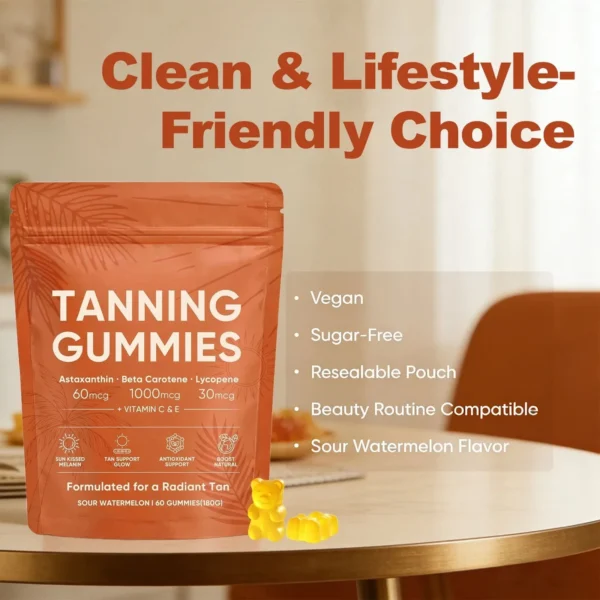 tanning gummis_03 Tanning Gummies with Astaxanthin, Beta Carotene & Lycopene – Beauty & Glow Support