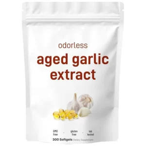 odorless_05 Aged Garlic Extract Softgels – Odorless Garlic Oil for Immune & Heart Wellness Support